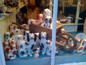 Antique Staffordshire Spaniels