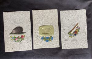 Valentine cards. 3, c.1850.