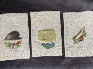 Valentine cards. 3, c.1850.