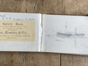 Ostend trip sketchbook.